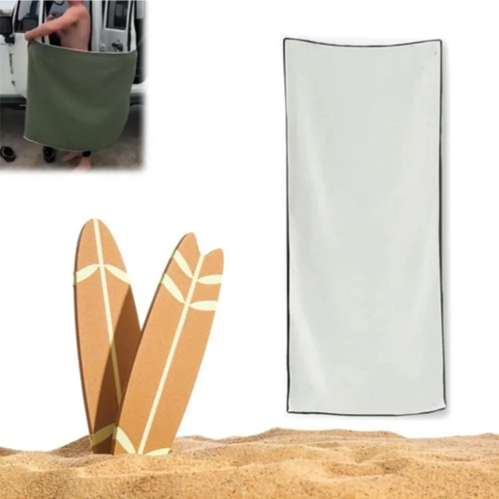 Portable Quick-Drying Multifunctional Coral Fleece Bath Towel - Perfect for Beach and Outdoor Use!