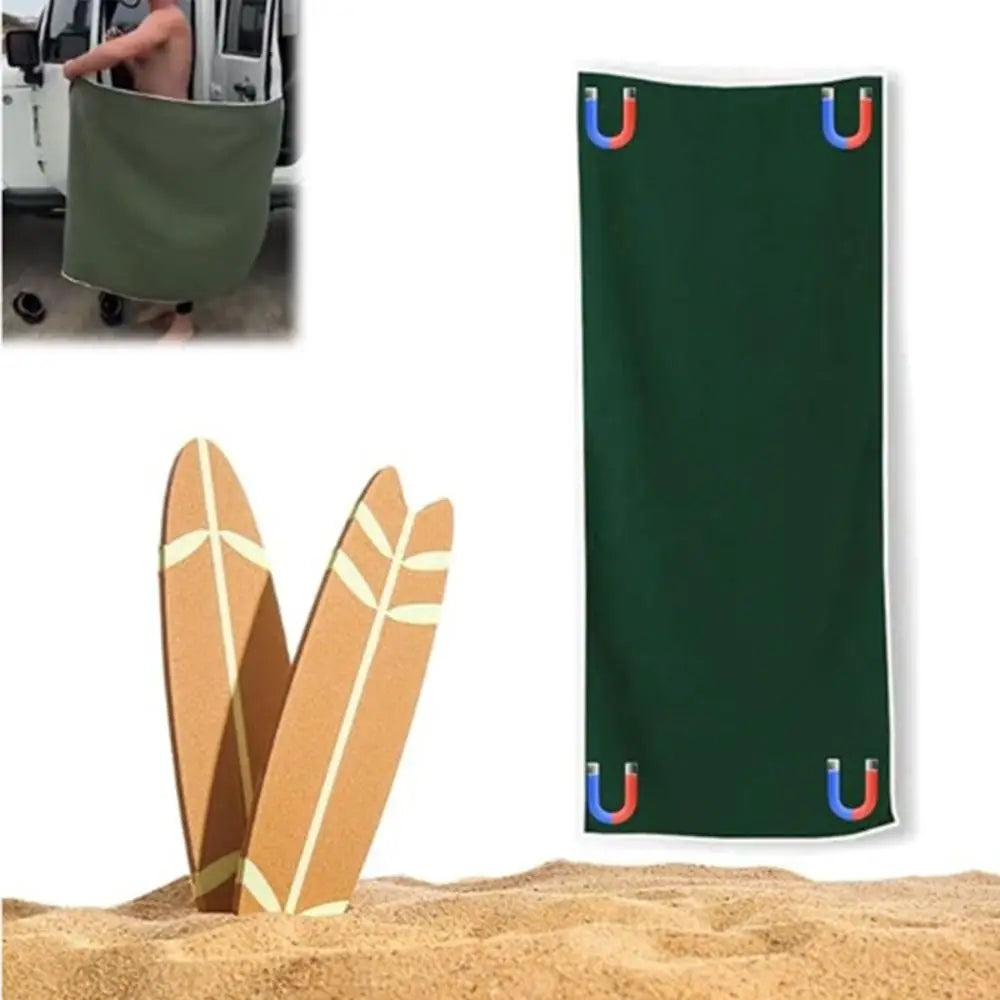 Portable Quick-Drying Multifunctional Coral Fleece Bath Towel - Perfect for Beach and Outdoor Use!